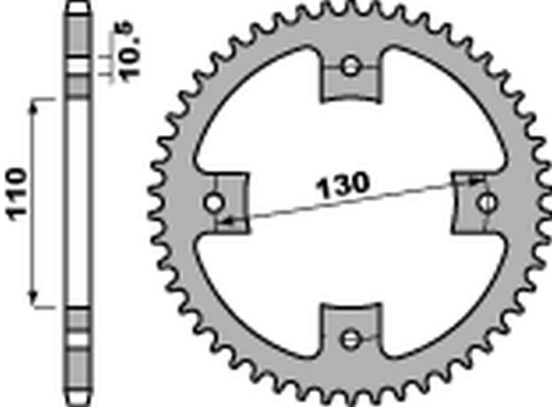 PBR 4355 50 C45 (JTR1355.50, std.)